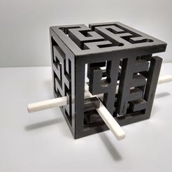 IMG_20190213_130911_HDR.jpg Descargue el archivo STL gratuito 3D Maze Cube | Laberinto 3D • Objeto imprimible en 3D, JC_Puzzles