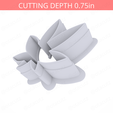 Weed_Leaf~2.25in-cookiecutter-only2.png Резак для печенья "Листья травы" 2,25 дюйма / 5,7 см