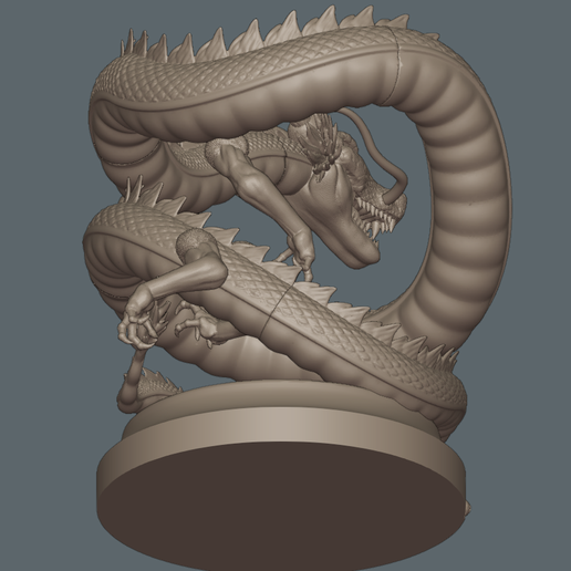 Goku_Shenron_82.png Dragonball Shenron Statue - Archivo de impresión 3D STL Modelo de impresión 3D