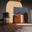 vintage_interior_render17.jpg 3D file Vintage Interior 3D Scene・3D printer model to download