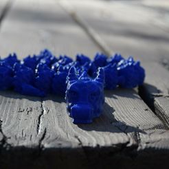 1-1-2.jpg Free STL file Blue Articulated Dragon・3D printer design to download