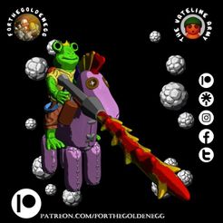 Froggy-and-Pony.jpg Fichier STL Froggy et Pony (avec et sans flamme)・Idée pour impression 3D à télécharger