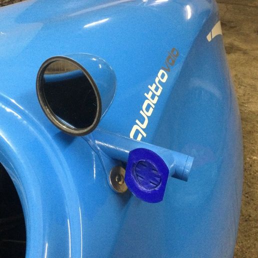 Wahoo Bolt (v1/v2) Mount for Velomobile 3D model