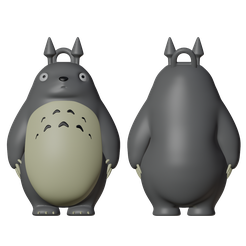 totorollavero.png Fichier OBJ porte-clés totoro・Design pour imprimante 3D à télécharger
