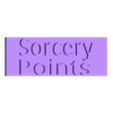 SORCERY_POINTS.stl Personagem rastreador D&D