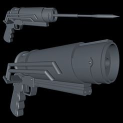 THE BATMAN (2022)- 3D Printed Grappling Gun Prop Replica 