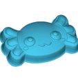305521926_770185097373899_504706843915247794_n.jpg Kawaii Axolotl Head Solid Model for Vacuum forming silicone mold making solid relief