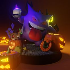 gengarender.jpg Pokemon Gengar Halloween
