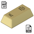 Gold-Bar-Box1.png Gold Bar Box | Gold | Home Decoration