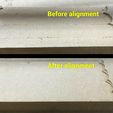 Before_and_after_alignment.jpg Adjustable mount for (old) MPCNC DW660 - Fix perpendicular alignment problems