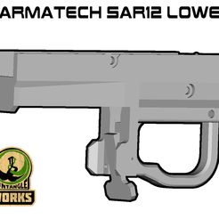 SAR12-low.jpg STL-Datei Carmatech SAR12 lower for in a custom rifle stock herunterladen • 3D-druckbare Vorlage, UntangleART