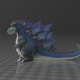 Figura-Mini-Godzilla-STL-2.png 🦖 Mini Godzilla Cute | FREE Decorative Figure FREE 🦖 Mini Godzilla Cute | FREE Decorative Figure