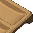 3-pocket-square-tray-03.jpg Square 3 pockets serving tray relief 3D print model