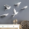 flying_birds_00.png Wall decoration - Flying birds (STL files for 5 different flying bird models)