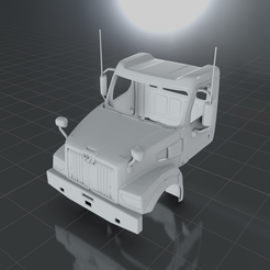 I.png Fichier STL CABINE DE CAMION WESTERN STAR 4900 49X・Modèle à télécharger et à imprimer en 3D
