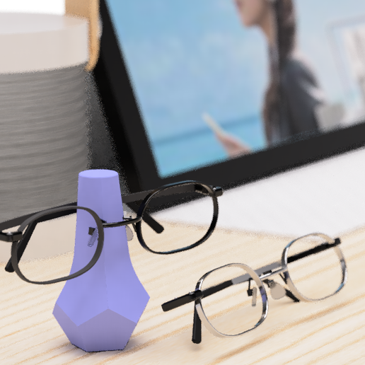 3.png Free STL file Glasses stand・Object to download and to 3D print, EIKICHI