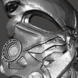 8.png Bionic Predator Cyborg Biomask helmet mask armor- ULTRA DETAIL cosplay size 2 versions Hi-Poly STL for 3D printing