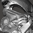 8.png Bionic Predator Cyborg Biomask casco armadura- ULTRA DETAIL cosplay tamaño 2 versiones Hi-Poly STL para la impresión 3D