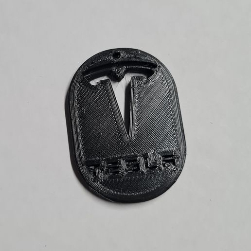 Tesla key ring 3D model
