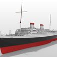 4.jpg STL file SS Rex ocean liner full hull and waterline printable model・3D printing model to download