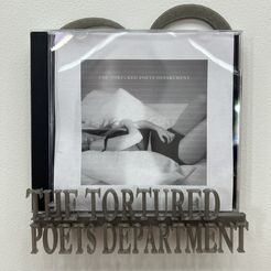 IMG_7419.jpg Taylor Swift CD wall mount - The Tortured Poets Department Album - Plus 2 bonus files!