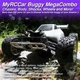 MRCC_Buggy-MegaCOMBO_05.jpg MyRCCar OBTS Buggy Mega COMBO, including Chassis, Body, Shocks, Wheels, HEX, and Motor Pinions