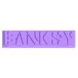GRF BANKSY SETS 3 (2).stl BANKSY SET BANKSY STICK AND KEYRINGS 3D graffiti - STENCIL - 3 MODELS 16 FILES EASY PRINTING WITHOUT SUPPORTS