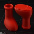 IMG_3005.jpg Файл STL Мини большие красные сапоги・3D-печатный дизайн для загрузки