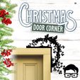 034a.jpg 🎅 Christmas door corners vol. 4 💸 Multipack of 10 models 💸 (santa, decoration, decorative, home, wall decoration, winter) - by AM-MEDIA