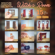 MINIATURE-Witchs-Room-Furniture-Collection.png MINIATURE Witch's Room Furniture Collection | Miniature Furniture | 1:12 Dollhouse