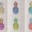pineapple_mozaic.jpg Geometric Pineapple wall art