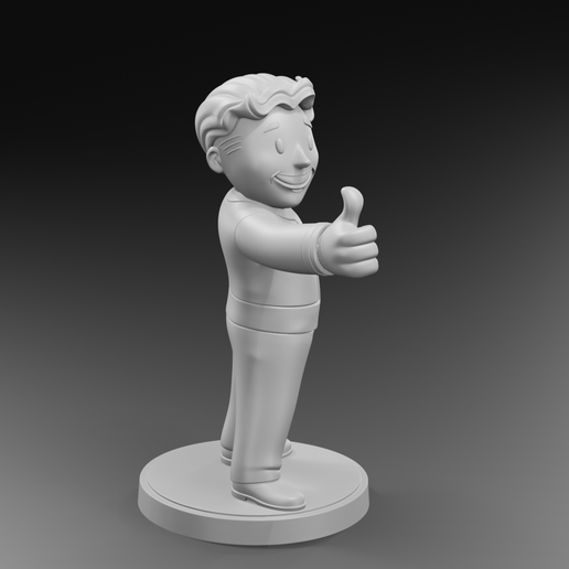 👦 Vault Boy Thumbs Up – Fallout Inspired 3D Figurine | Printable Fan ...