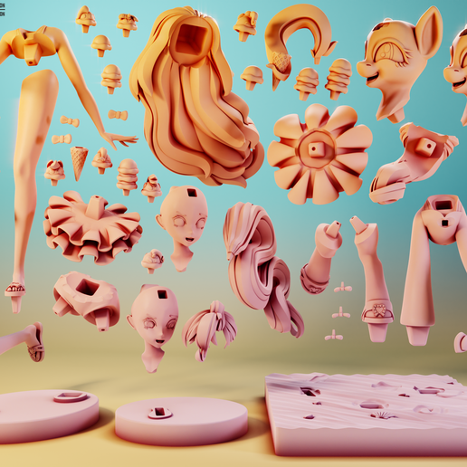 7.png Conjunto de areia de praia cor-de-rosa | My Little Pony