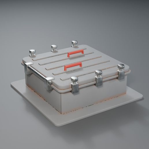 Watertight Deck Hatch with Dog Clamps - 3D Printable STL
