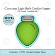 Etsy-Listing-Template-STL.png Christmas Light Bulb Cookie Cutters | STL File