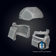 Galactic-Spartan-Helmet-Exploded.png Galactic Spartan Mashup Helmet - 3D Print Files
