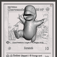 1-Charmander_photo.png STL! Bundle Full Starter Pokémon card 4D wall art.