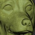 22.jpg Puppy of Dachshund dog head for 3D printing