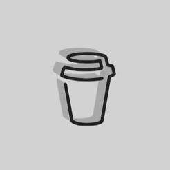 TA-Coffee.png Archivo STL Decoración Take Away Coffee - 2D Art・Plan para descargar y imprimir en 3D