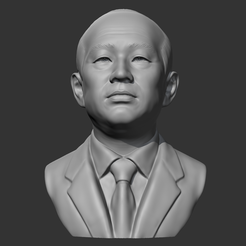 01.png Descargar archivo OBJ Modelo de impresión 3D de Chun Doo-hwan • Objeto para impresión 3D, sangho