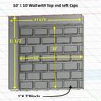 10_X_10_Wall_Left_End_and_Top_Cap.jpg N Scale - 10 Foot X 10 Foot Stone Wall Sections