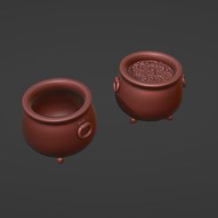 witch_pots.jpg Witch pot - token for board games.