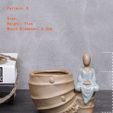 1fbf3021935a47252cac0abdae2a7217.jpg Suculent pot human meditating for 3D print