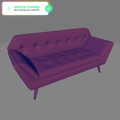 Sofa-Fancy.png Archivo OBJ Sofá / Settee - The Fancy Lad・Modelo imprimible en 3D para descargar, OOFe