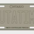 customplateoutatime.JPG Blank Ontario License Plate for RC Vehicles