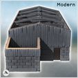 5.jpg Stone and wooden industrial building with metal beams without a roof (8) - Modern WW2 WW1 World War Diaroma Wargaming RPG Mini Hobby