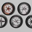 1.png PACK OF 05 20'' WHEELS AND 6 TIRES FOR SCALE AUTOS AND DIORAMAS!