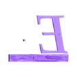 (E) Individual.stl Rustic Picture Frame Alphabet