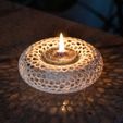 6_2.jpg Free STL file Voronoi donut candle holder・3D printer model to download