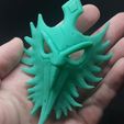 1.jpg STL file Owl mask・Template to download and 3D print
